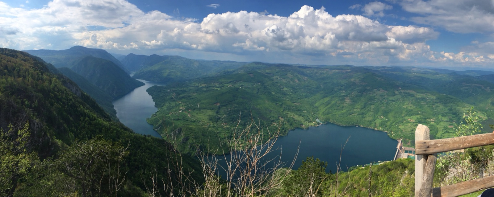 Viewpoint over Lake Perucac and the Drina canyon, Tara National Park, Serbia